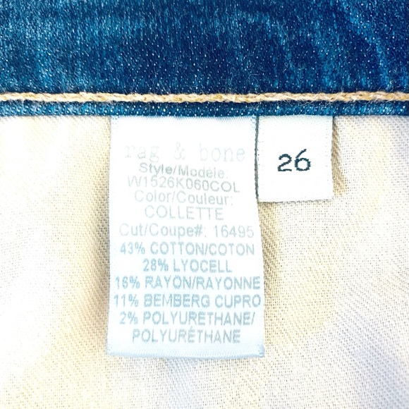 EUC Rag and bone capris Distressed Sz 26 - Picture 6 of 8